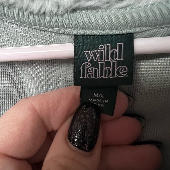Womens Wild Fable light green fleece size M/L - Picture 3 of 4